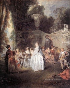 Clásico Painting - Fetes Venitiennes Jean Antoine Watteau clásico rococó